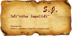 Sántha Jagelló névjegykártya